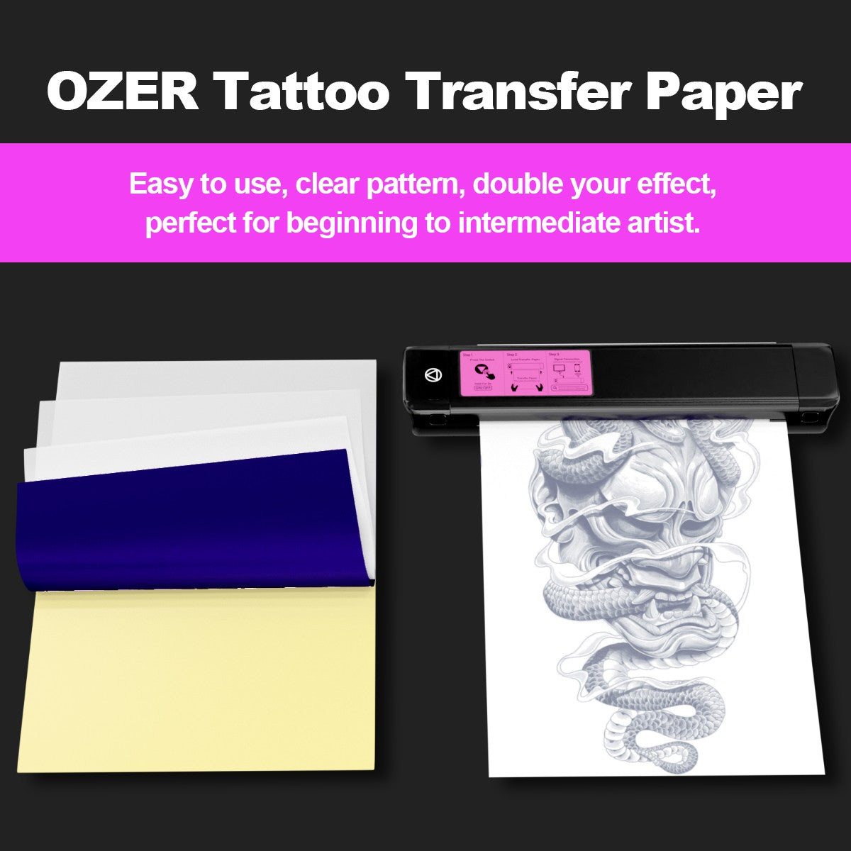 Ozer Thermal tattoo stencil paper 50pc