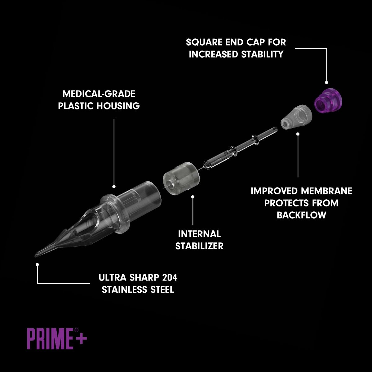 Prime+ Cartridges - Round Liners (10 í pakka)